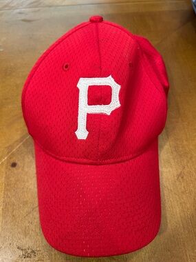 Augusta Sportswear Red Baseball Cap with White 'P' Logo